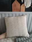 Restilo Pagalvės užvalkalas Liv 40x40 boho geometrinis medvilninis smėlio ecru