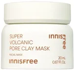 Innisfree Super Volcanic Pore Clay Mask poras valanti molio kaukė, mini 20 ml