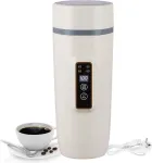 Virdulys Travel Virdulys 220 V 350 ml Quick Virdulys dvigubo sluoksnio nerūdijančio plieno termosas pienui, kavai ir arbatai ruo&scaron;ti (300 W Baltas)