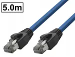 LogiLink Patchcord kat.8.1 Sftp/pimf ekranuotas Rj45-rj45 1:1 granatų spalvos 5m