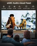 Cabneer 8k hdmi 2.1 kabelis 4 m, didelės spartos hdmi kabelis 48 gbps 8k @ 60 hz 4k @ 120 hz 2.2/2.3, skirtas dolby earc hdcp hdr, suderinamas su hdtv, ne&scaron;iojamuoju kompiuteriu ir kt.