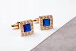 Mar&scaron;kinių sąsagos + dėžutė, cirkoniai, eleganti&scaron;ka dovana jam