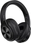 Tuneflux Bluetooth ausinės vir&scaron; ausų, 80 valandų baterijos veikimo laikas, belaidės Bluetooth ausinės su 3 Eq režimais, Hifi stereo, įmontuotas mikrofonas, sulankstomos belaidės ausinės, juodos