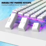 Magic-refiner Mini 60% laidinė mechaninė žaidimų klaviatūra, Rgb Chroma ap&scaron;vietimas, Pbt Pudding klavi&scaron;ų dangteliai, Hot-swap, Outemu Pro Raudona Switch, Qwerty 62 klavi&scaron;ų kompakti&scaron;ka klaviatūra Pc/mac, mėlyna