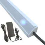 Led juosta po spintelėmis, kampinė, 2m, balta, su lietimo jungikliu