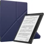Lemxiee dėklai, skirti kobo elipsa 2e (2023) dėklui, plonas i&scaron;manusis folio pu apsauginis dėklas su ra&scaron;iklio laikikliu, automatinis miego/pabudimo režimas, atsparus įbrėžimams, sulankstomas stovas, pu odinis dėklas kobo elipsa 2e - mėlynas