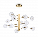 Pakabinamas &scaron;viestuvas Ideal Lux Suspended lamp with 12 lights EQUINOXE, G4, copper