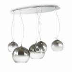 Pakabinamas &scaron;viestuvas Ideal Lux Suspended lamp with 5 lights NEMO PLUS, E27, baltas