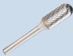 KLINGSPOR FREŽAS METALUI HF 100 C FI12.7x25mm BOTAS 6mm TIPO CRC, sferinis-cilindrinis