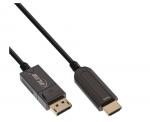 Kabelis InLine &reg; DisplayPort į HDMI OVP keitiklio kabelį, 4K / 60Hz, juodas, 15m