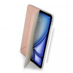 &bdquo;Pipetto Origami No1&ldquo; dėklas, skirtas &bdquo;iPad Air 13&ldquo; (2024 m.) &ndash; metalinės rožinės spalvos