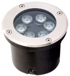 6W LED įleidžiamas į žemę &scaron;viestuvas LOTUS, sidabro sp., 3100K, 4186900