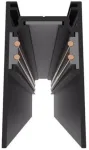 Pavir&scaron;inis magnetinės sistemos bėgelis OPTONICA, juodas, 1.5m