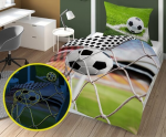 Detexpol Medvilninė tamsoje &scaron;viečianti patalynė Futbolas 4026
