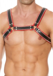 Ouch By Shots Z Series Chest Bulldog Harness L/XL - Genuine Leather, Adjustable Buckles