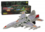 Lean Toys Karinis naikintuvas F35 su &scaron;viesomis ir garsais, pilkas