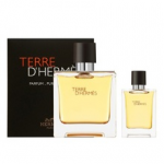 Terre D'Hermes Pure Perfume Gift set Parfum 75 ml and miniature 12.5 ml