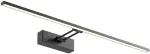 16,4W LED sieninis &scaron;viestuvas LINEAR, juodas, 3000K, 01-3463