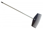 Brightsign Sauber Lapų grėblys su rankena juoda 50cm