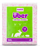 &Uuml;ber &ndash; mink&scaron;ta popierinė patalynė 56 l Rožinė / balta &ndash; (45064)