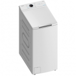 Midea | Skalbimo ma&scaron;ina | MF100T60B/W-HR | Energy efficiency class A | Top loading | Skalbimo talpa 6kg | 1200 RPM | Gylis 61 cm | Plotis 40 cm | Ekranas | LED | Steam function | Baltas