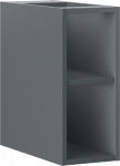 Mexen Box-A spintelė su lentyna, 20 cm, Graphite matt