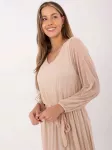 Suknelė Italy Moda Sukienka-IT-SK-21807.22-smėlio spalva