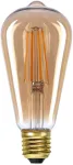 6W LED lemputė, E27, gintaro sp., 2200K, dimeriuojama