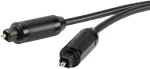 Optinis Garso Laidas - Vivanco 3 m &bdquo;Toslink&ldquo; Optinis Laidas 4 mm ODT Auksu Dengti Kontaktai