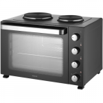 Elektrinė krosnelė Sencor SEO 4800BK electric orkaitė with 2 hot plates 48L 3500W