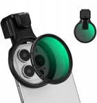 K+F Objektyvas, lę&scaron;is, filtras, pilkas ND2&ndash;ND32, skirtas i&scaron;maniesiems telefonams, 58 mm, su spaustuku K&f / Kf15.0023