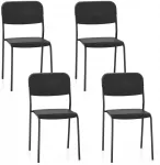 Kėdė juoda 4 vnt.