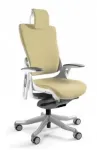Unique Biuro kėdė Wau 2 BL407 audinys buttercup/baltas