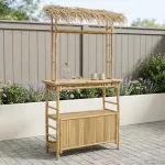 Lauko baro stalas Natūrali 110 x 50 x 209 cm Bambukas