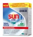 Multi Indaplovės tabletės Sun Pro Formula All in 1 102 vnt. Ecolabel su skalavimo druska tirpios 4 pk x 102 vnt./dėžėje