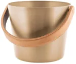 Saunos kibiras Rento champagne, aliuminis, 5 l, 23 x 23 cm, &scaron;ampano sp.
