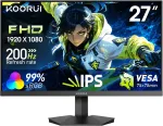 KOORUI žaidimų monitorius 27 colių Full HD IPS 200 Hz 1 ms G2711P