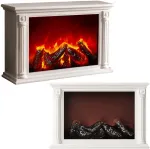 Springos Dekoratyvus LED židinys klasikiniu stiliumi, 10 x 33 x 21 cm