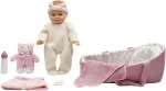 Happy Friend - Clara Doll 35cm with bassinet set (504248)