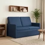 Dviejų vietų sofa Mėlyna 130 x 81 x 82 cm Audinys
