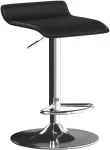 Aosom Baro kėdė su 360&deg; pasukama sėdyne, reguliuojamo auk&scaron;čio, juoda, 62-83 cm