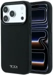Dėklas Tumi Leather Ballistic Pattern MagSafe do iPhone 18 Pro Max / 17 Pro Max juoda