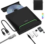 ORIGBELIE i&scaron;orinis CD/DVD įrenginys su USB 3.0, Ethernet ir kortelių skaitytuvu TP998