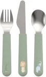 Little Dutch Children&rsquo;s Cutlery Set 3-piece &acute;Safari Friends&acute;