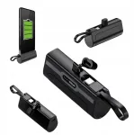 Powerbank Powerneed 5000mah su integruotais Usb-c, ne&scaron;iojamas