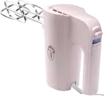 Bestron galingas rankinis mai&scaron;ytuvas su 6 lygiais, turbo funkcija ir lcd ekranu, mai&scaron;ytuvas su 2 &scaron;luotelėmis ir 2 te&scaron;los kabliais, lengvas, 1kg, spalva: rožinė