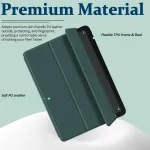 Miimall dėklas, suderinamas su Google Pixel Plan&scaron;etė, su stovu, itin plonas Tpu + Pu atsparus įbrėžimams, apsaugantis nuo kritimo, belaidis įkrovimo atverčiamas dėklas, skirtas Google Pixel Plan&scaron;etė 2023 - žalias