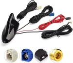 Eightwood Dab antena Dab+ Dab automobilinė antena automobilio radijo antena Dab skirstytuvas Smb Fakra Gps adapteris Am/fm antena ryklio stogo antena signalo stiprintuvas automobilinis Smb ki&scaron;tukas su Rg174 kabeliu 500 cm, skirtas Dab Fm radijui