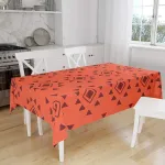 Le Jardin du Lin virtuvinis dekoratyvinis staltiesė oranžinė bordo 140 x 160 cm - sukurta ir pagaminta Turkijoje