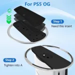 Ayesy konsolės stovas, vertikalus stovas, skirtas ps5 ir ps5 pro priedams, digital edition, slim stovas, gulintis playstation 5 konsolės disc edition skirtas tvirtam ir stabilam palaikymui (juodas)